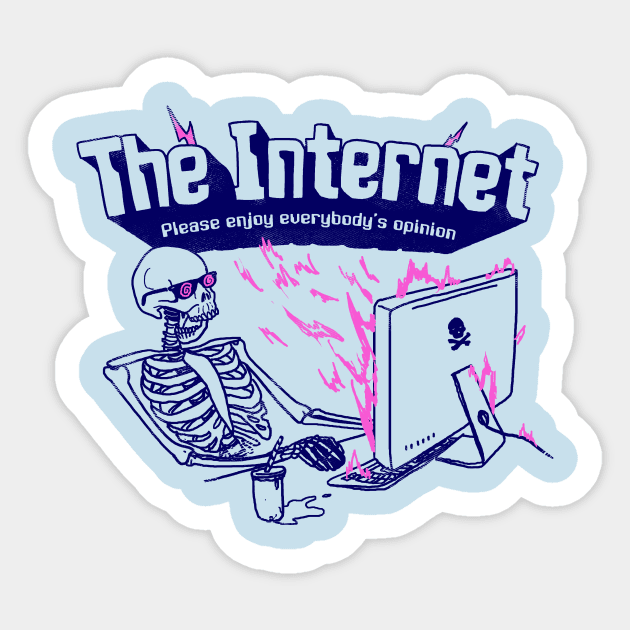 The Internet Sticker by Hillary White Rabbit